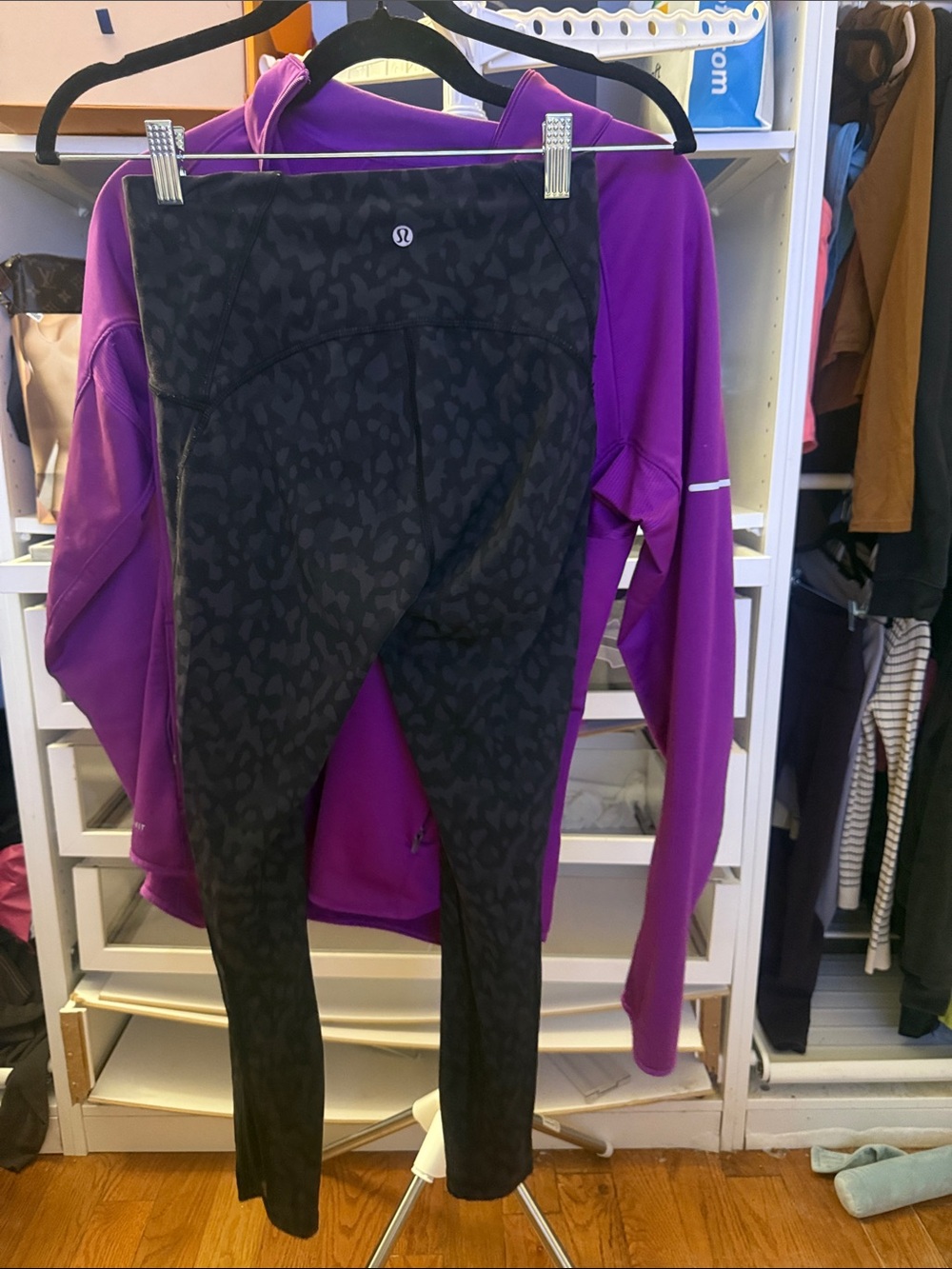 lululemon athletica Black Subtle Leopard Align Leggings